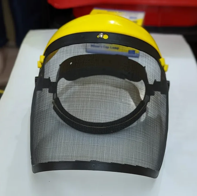 Face Shield with metal mesh visor